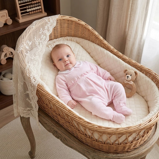 Kit Regalo Neonata 5 Pezzi - Cotone Organico - Made in Italy