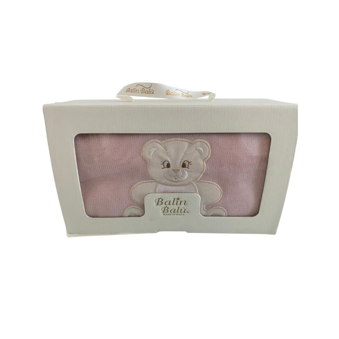 Copertina Lana Merinos rosa orso 1015 r