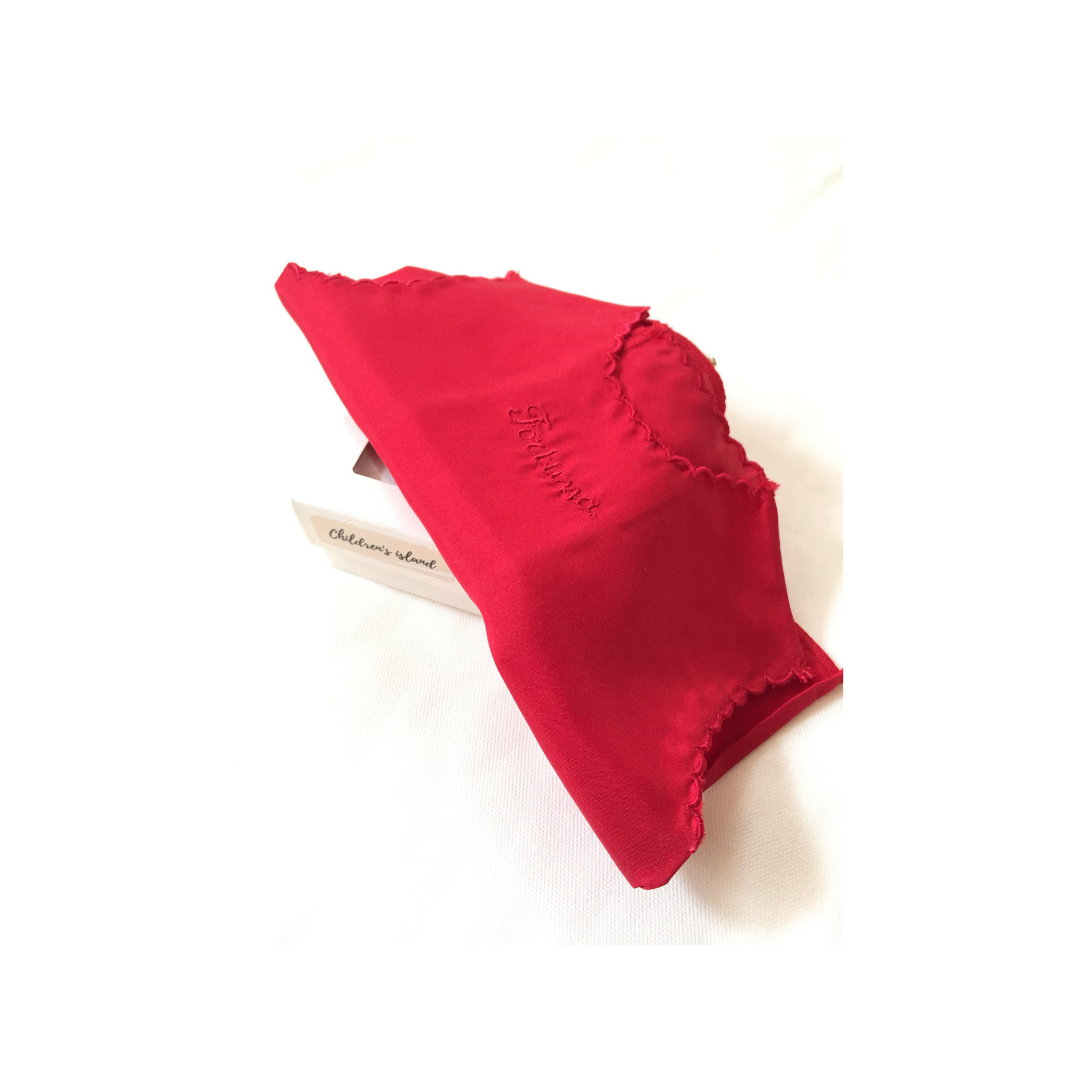Camicina della fortuna in pura seta - 1059 Rosso