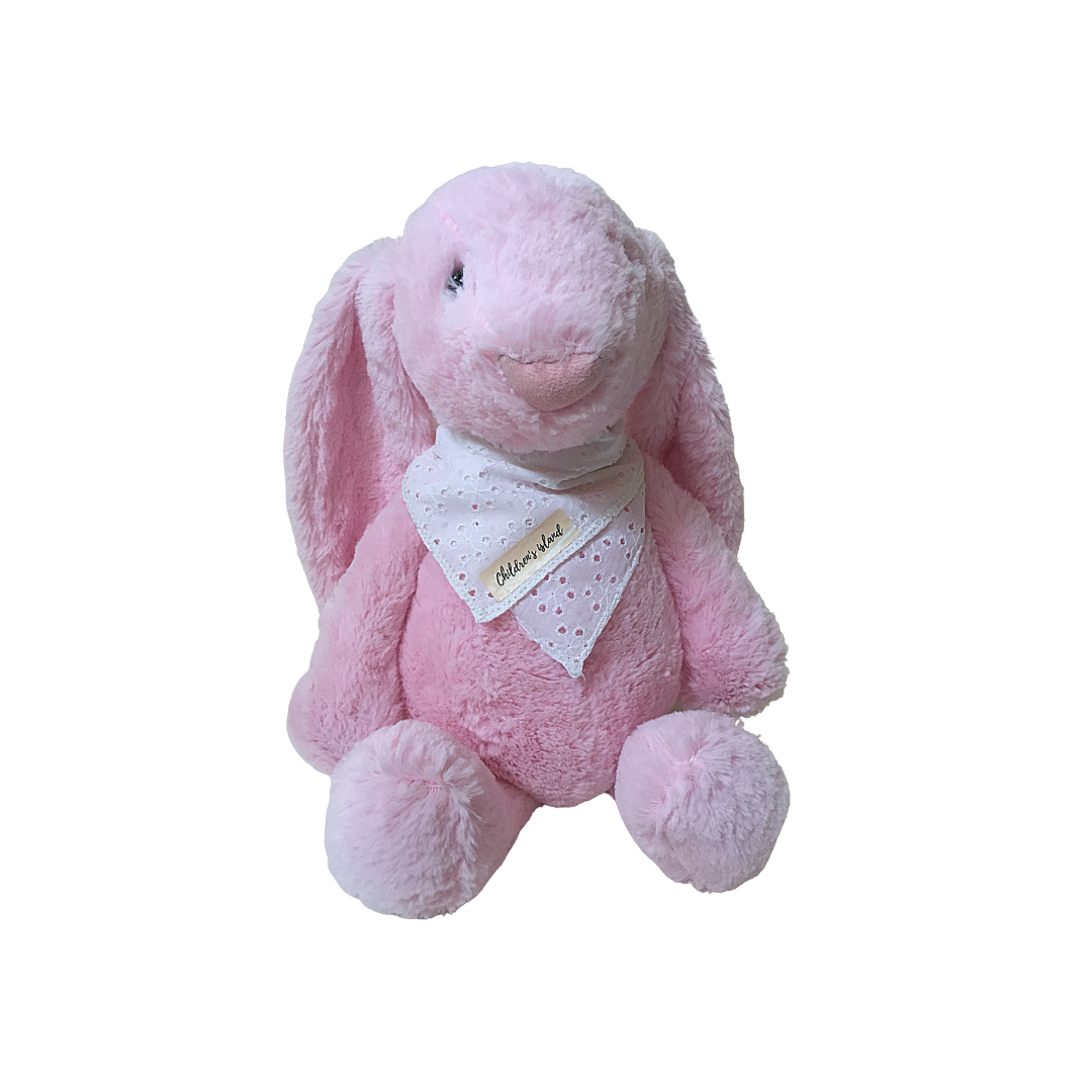 Peluche Coniglietto con bandana 2031 rosa