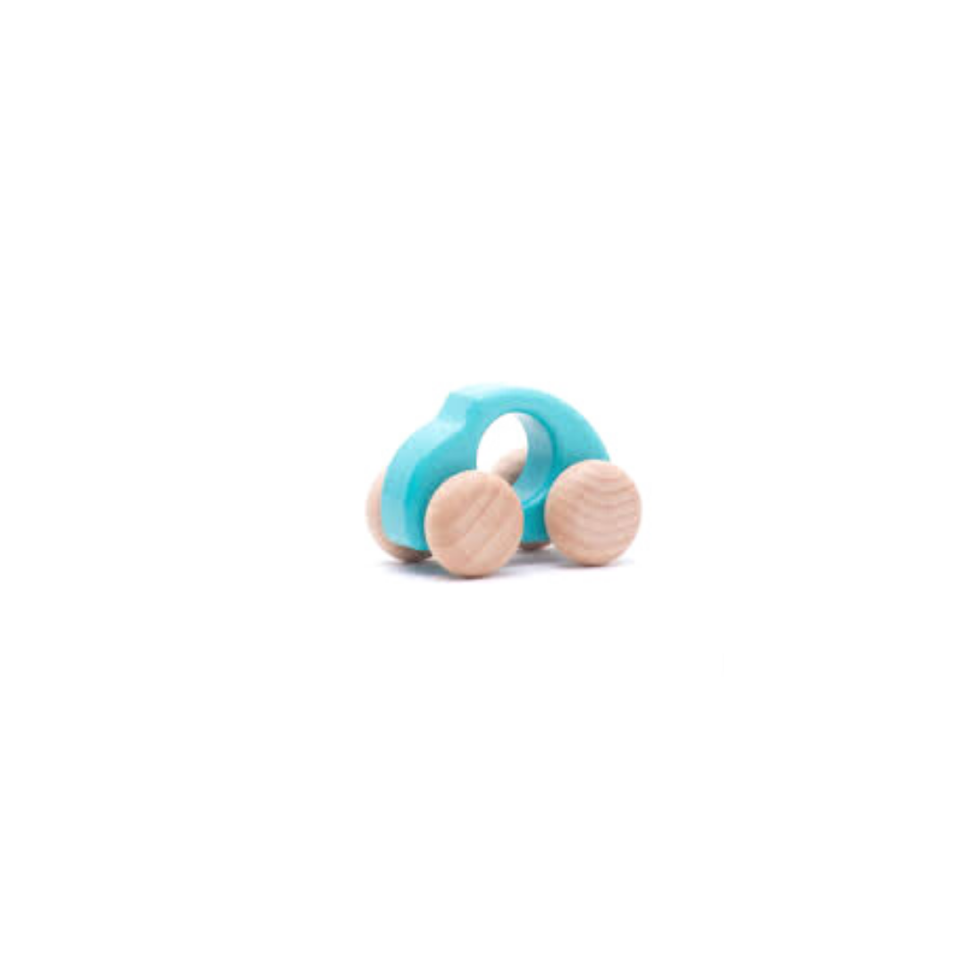 Legno - Auto scarabeo 2104 azzurro
