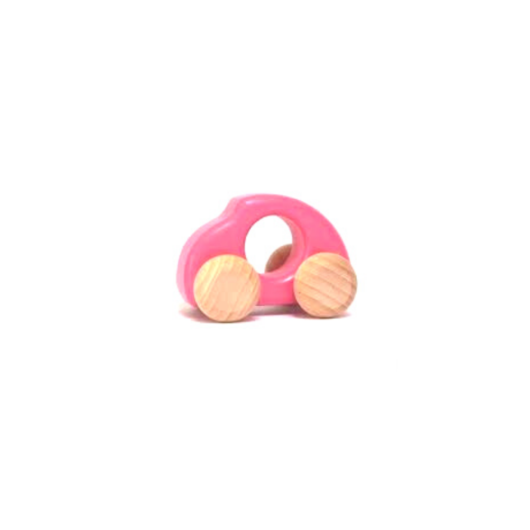Legno - Auto scarabeo 2104 rosa