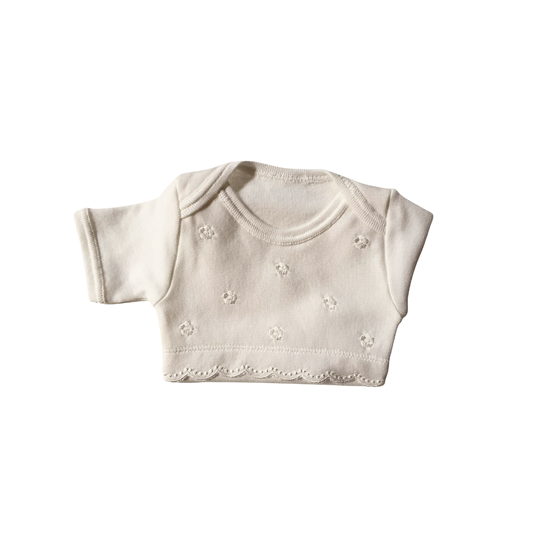 Body Ricamato Caldo Cotone latte M.C. 4852