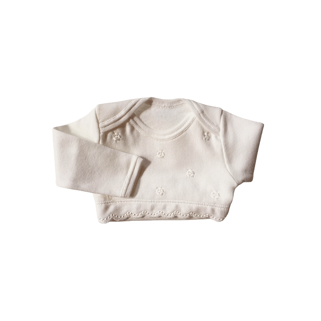 Body Ricamato Caldo Cotone latte M.L. 4853