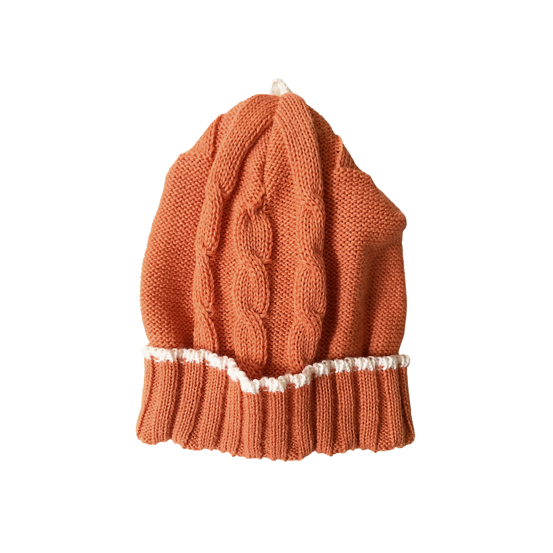 Cappellino lana merinos (8 colori) 1012 arancio
