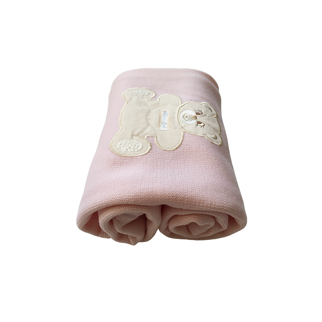 Copertina Lana Merinos rosa orso 1015 r