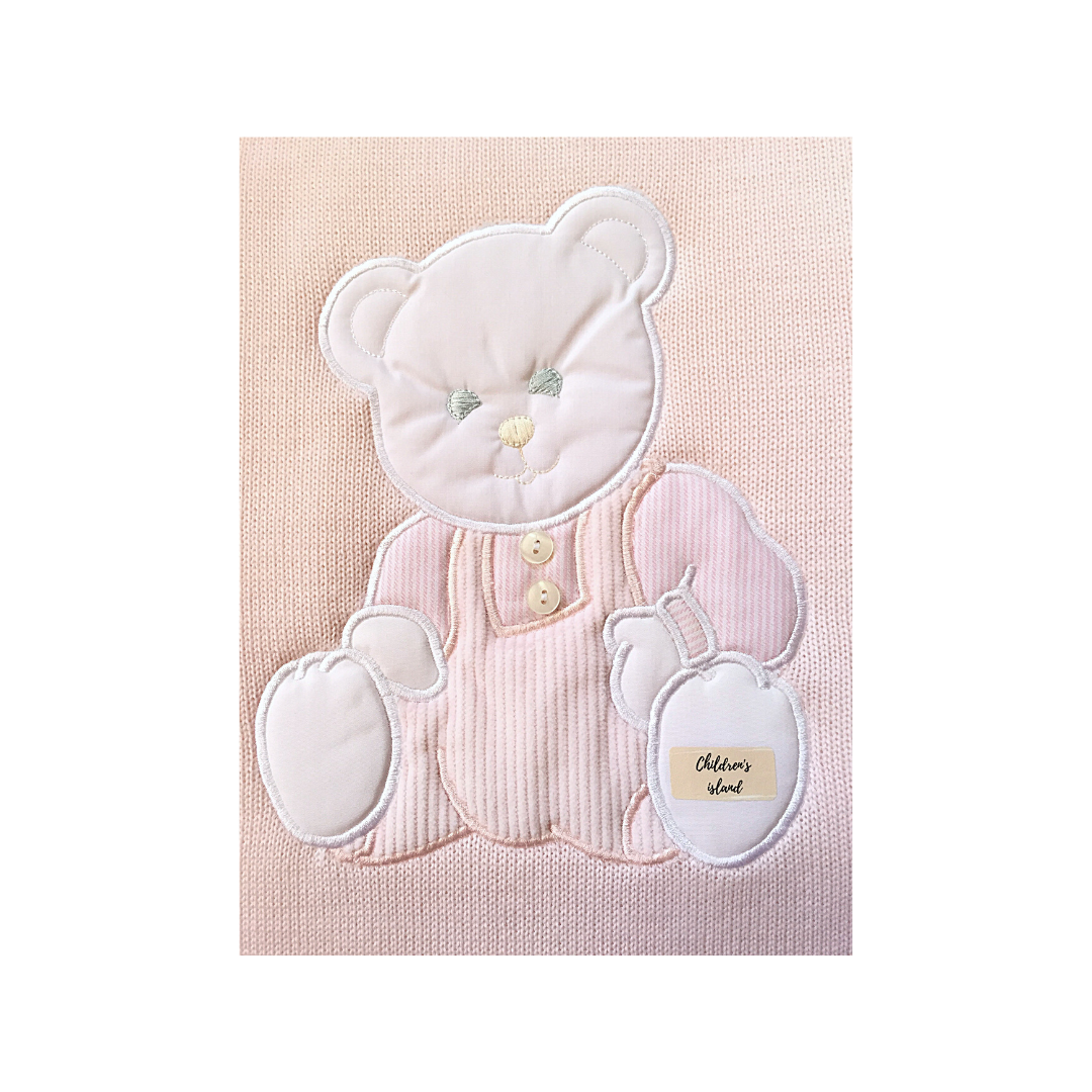 Copertina Imbottita Lana Merinos rosa 6990r