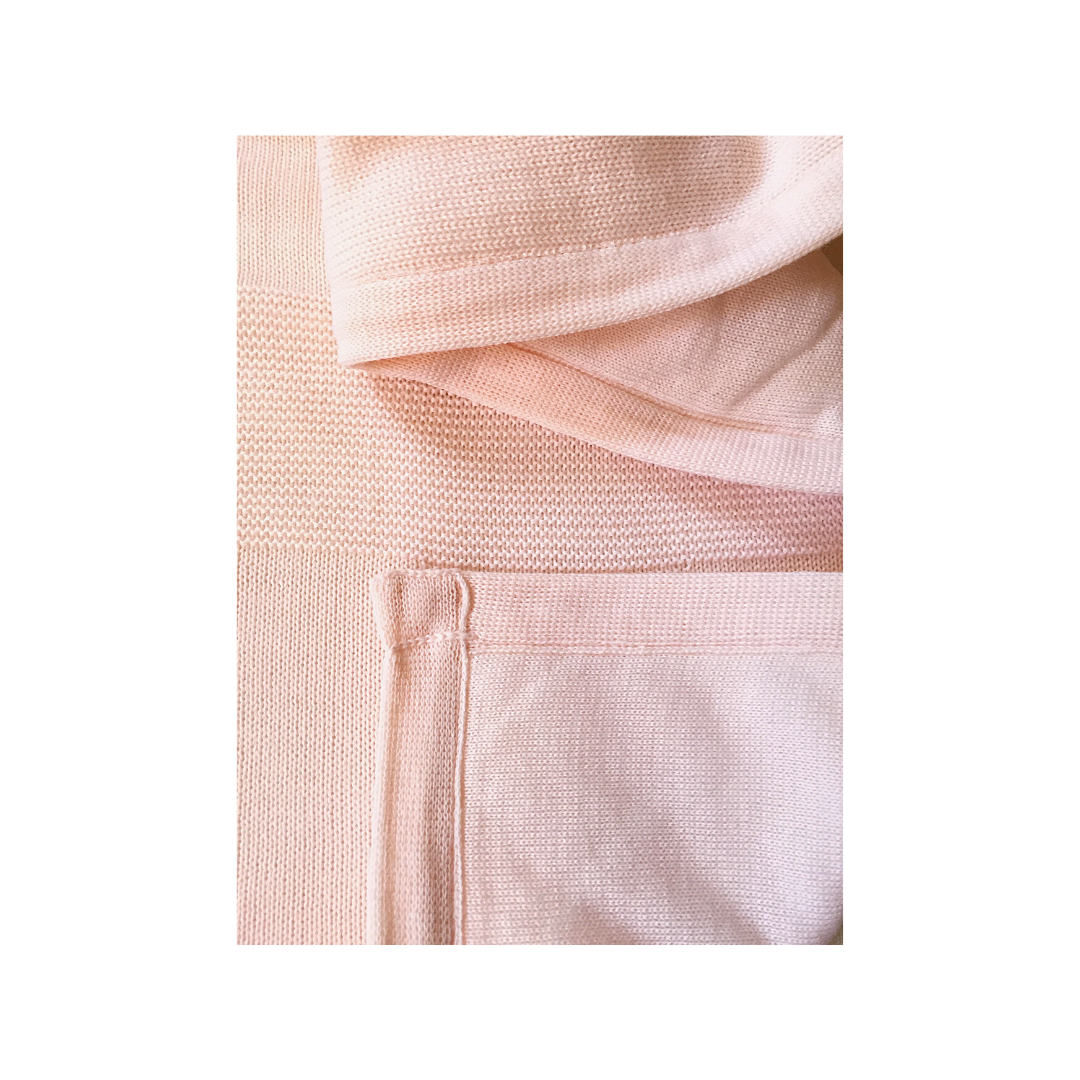 Copertina Imbottita Lana Merinos rosa 6990r