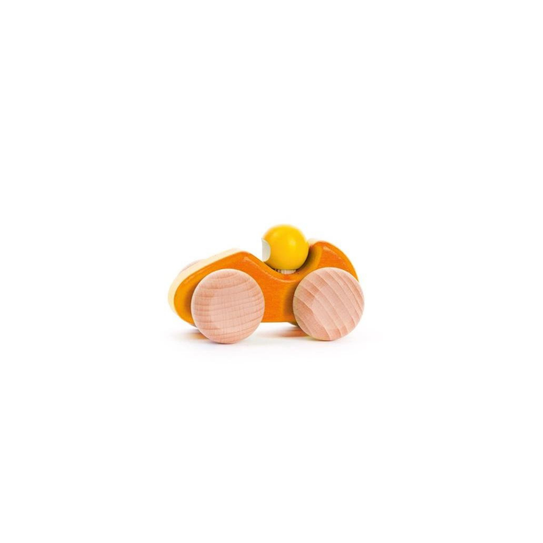 Legno - Piccola macchina da corsa 2103 arancio