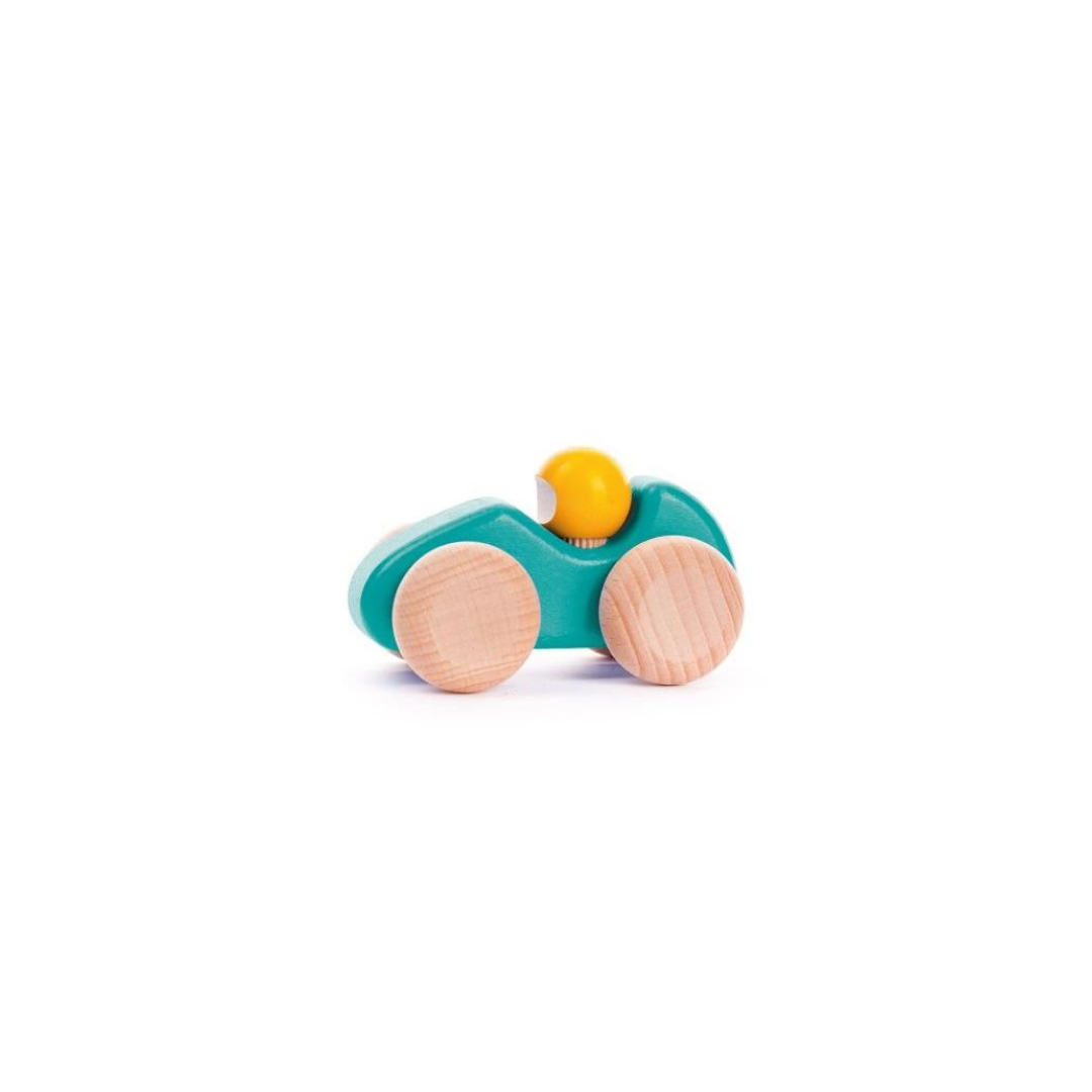Legno - Piccola macchina da corsa 2103 azzurro