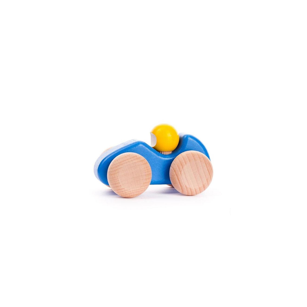Legno - Piccola macchina da corsa 2103 blu