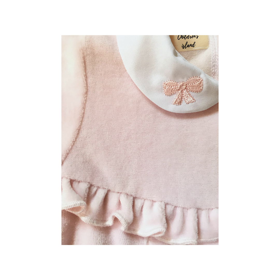 Tutina di ciniglia rosa 1086