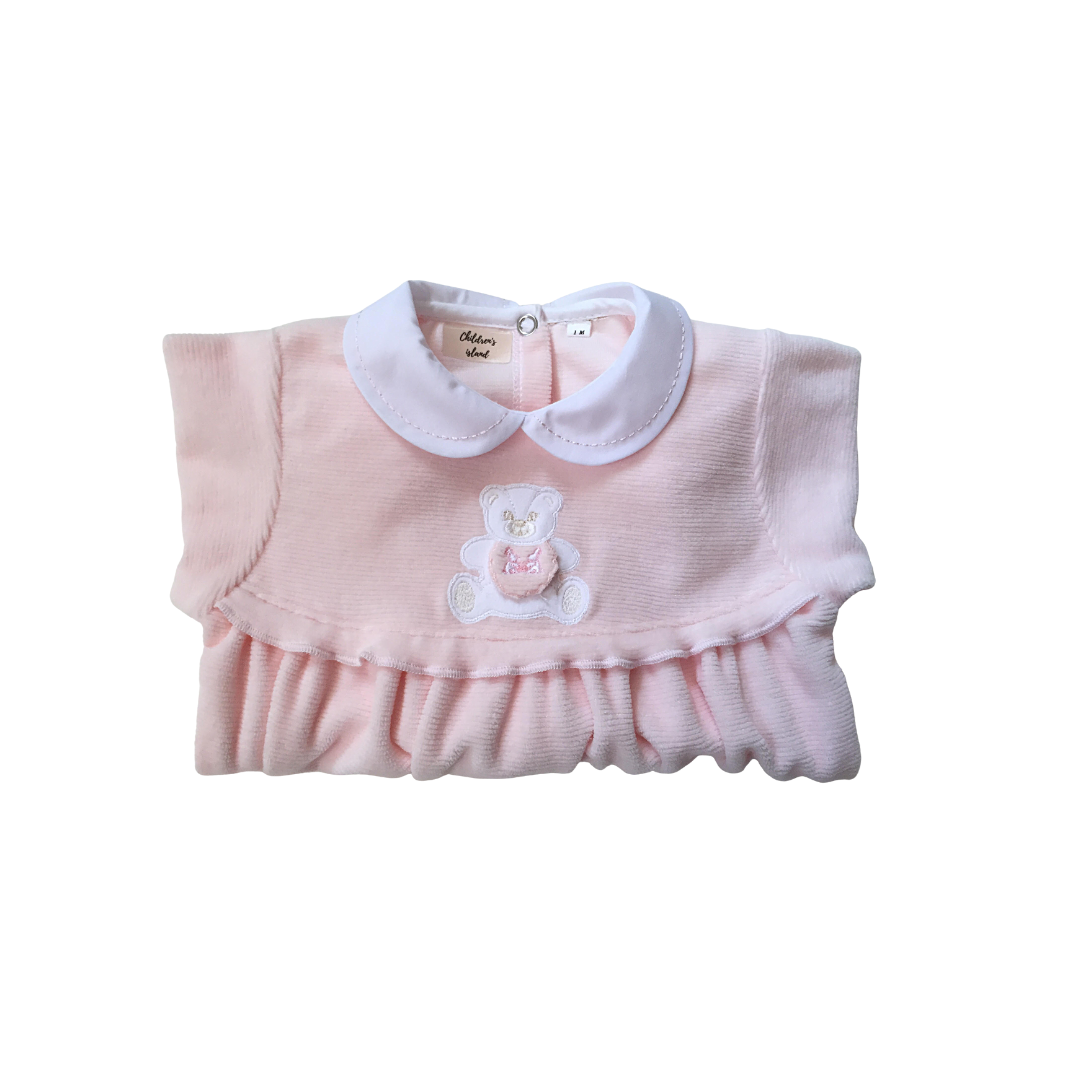 Tutina di ciniglia rosa - 1099