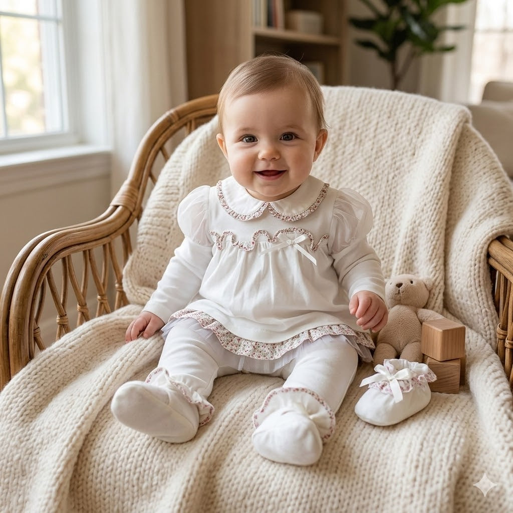 Elegante completo per neonata