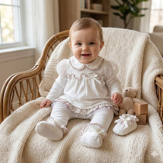 Elegante completo per neonata