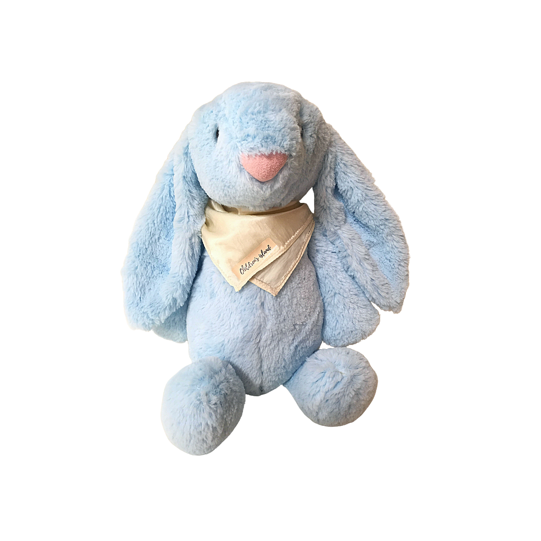 Peluche Coniglietto con bandana 2031 celeste