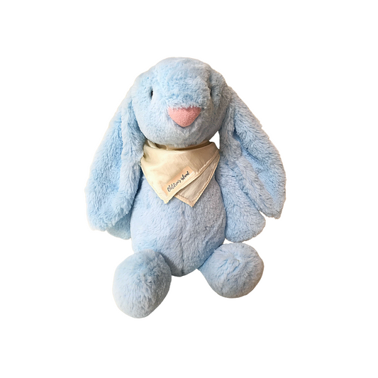 Peluche Coniglietto regalo nascita celeste
