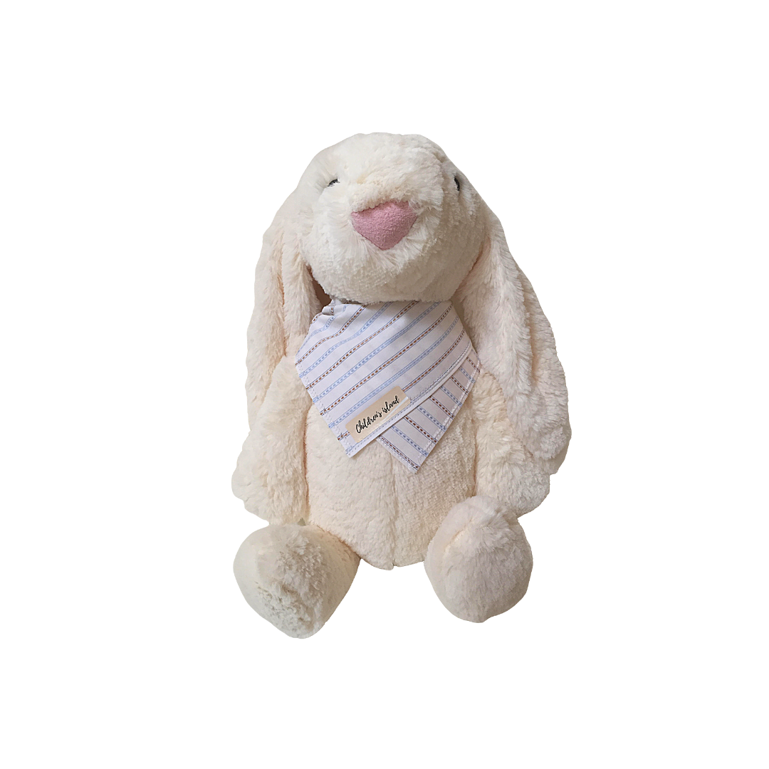 Peluche Coniglietto con bandana 2031 crema