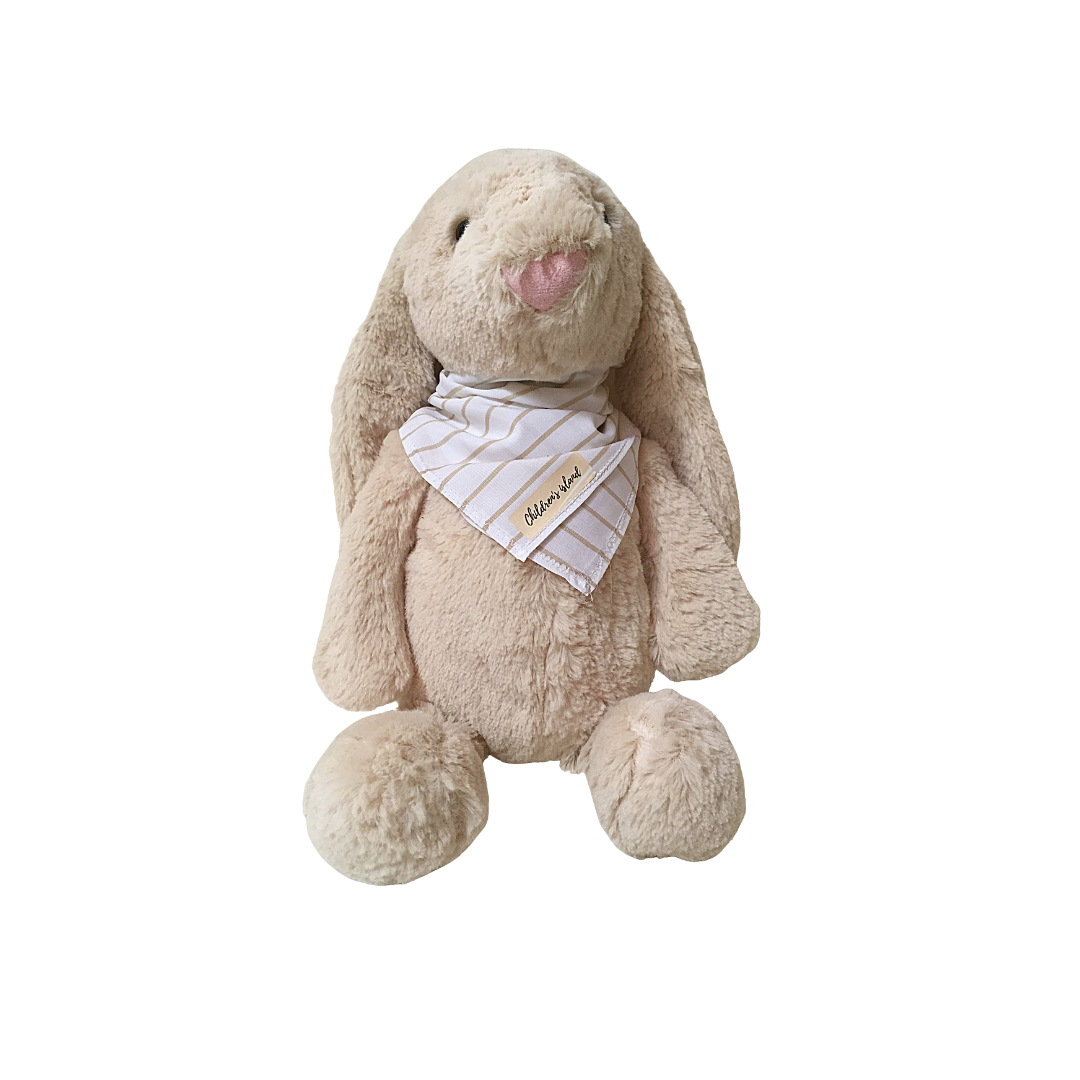 Peluche Coniglietto con bandana 2031 nocciola