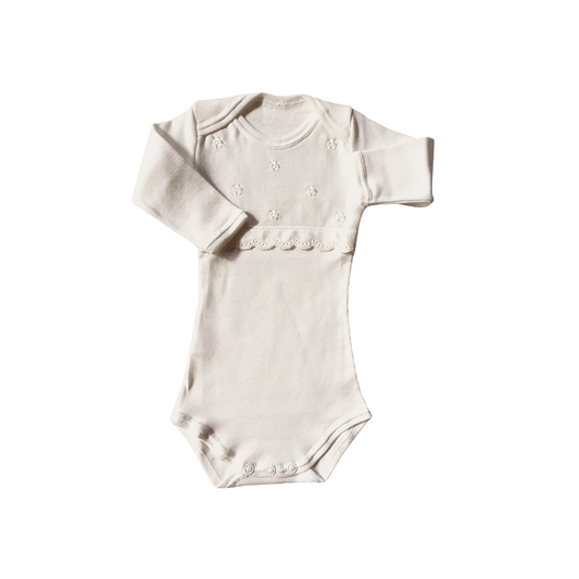 Body Ricamato Caldo Cotone latte M.L. 4853
