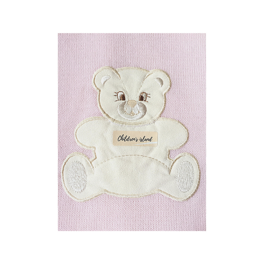 Copertina Lana Merinos rosa orso 1015 r