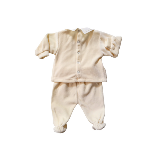 Coprifasce e ghettina di ciniglia panna 1091