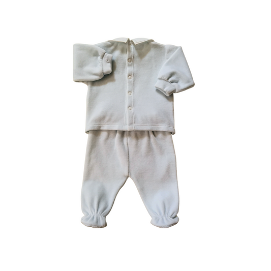 Coprifasce e ghettina di ciniglia cielo 1092