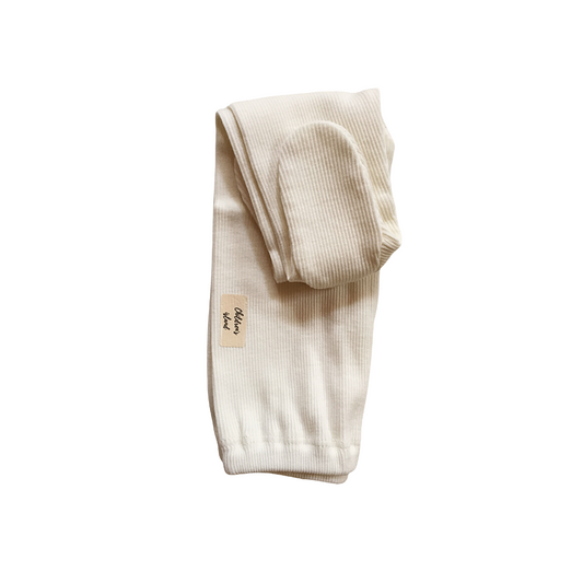 Ghettina Caldo Cotone panna e bianco 1019