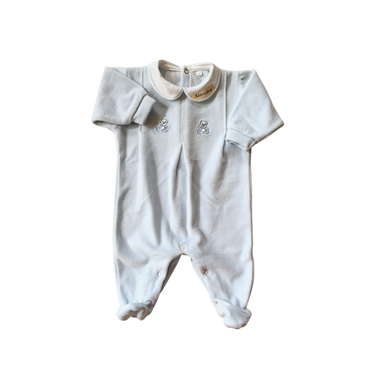 Tutina di ciniglia Cielo 1014C 1 mese