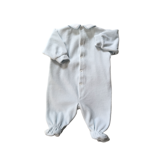 Tutina di ciniglia cielo 1081