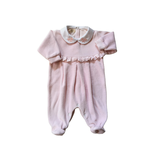 Tutina di ciniglia rosa 1086